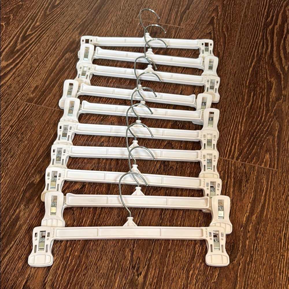 White Plastic Clothes Hangers
